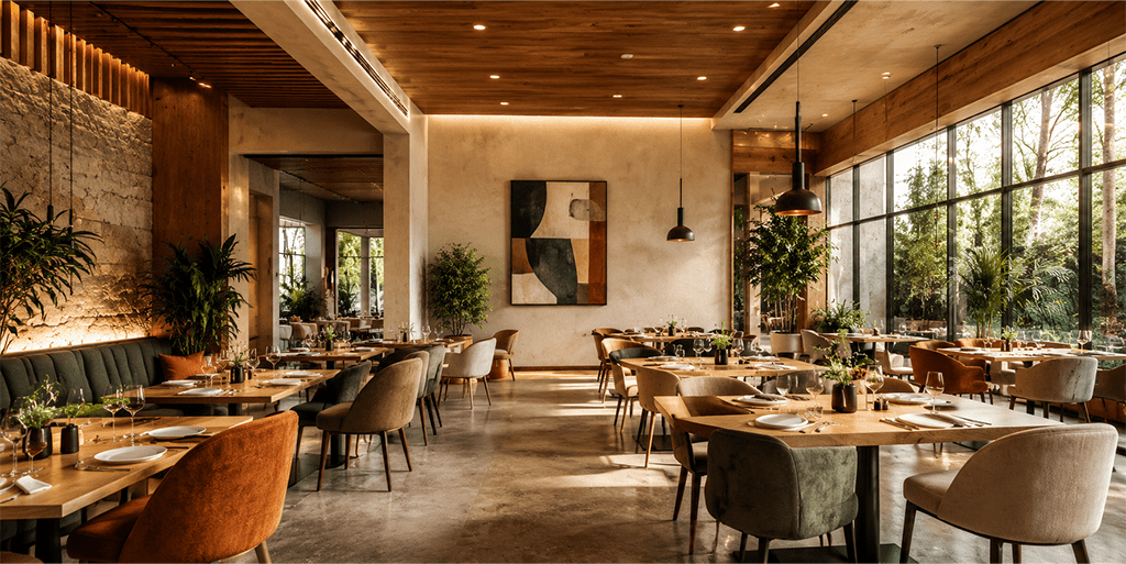 Luxury restaurant interior