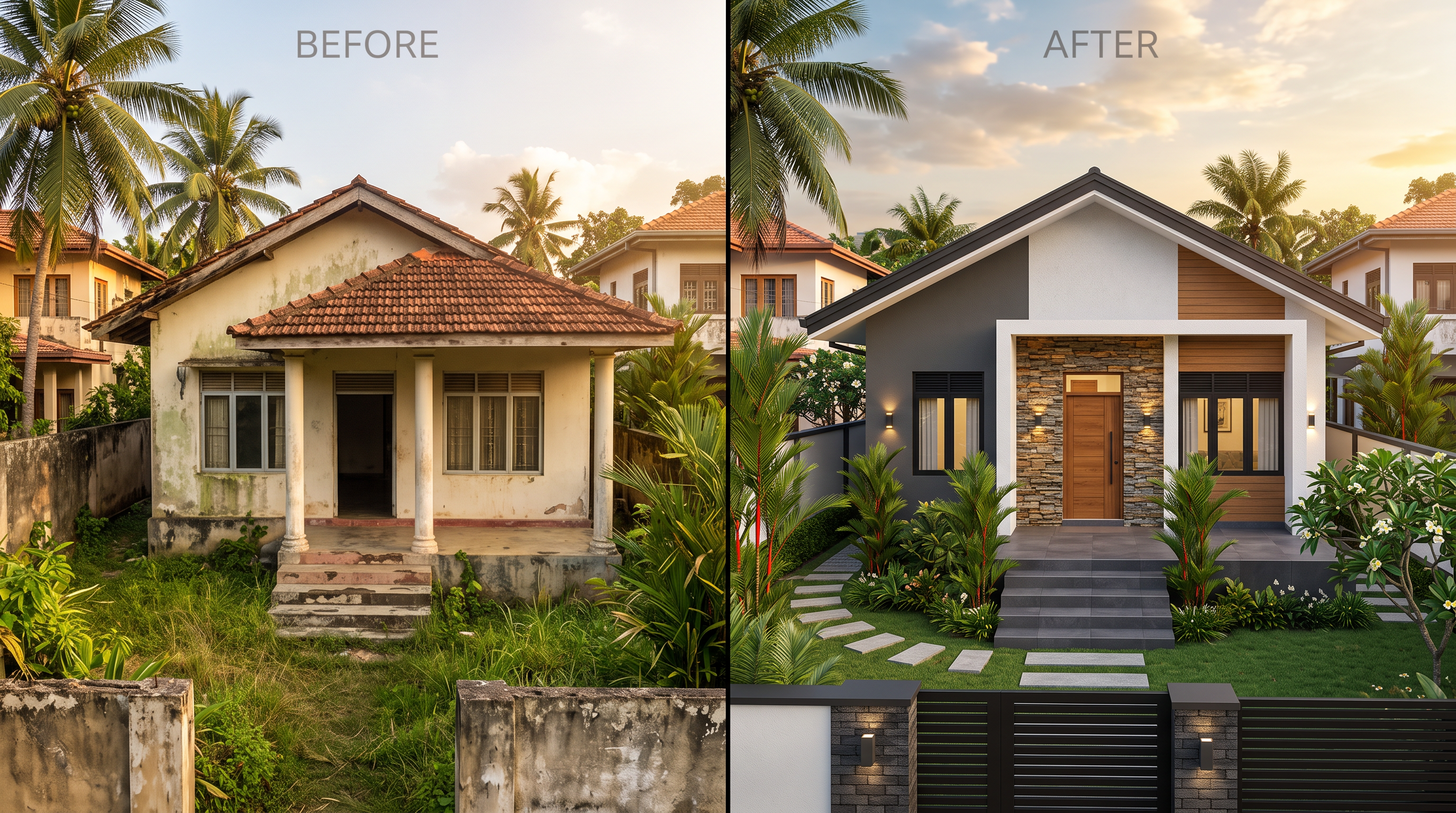 Photorealistic home renovation