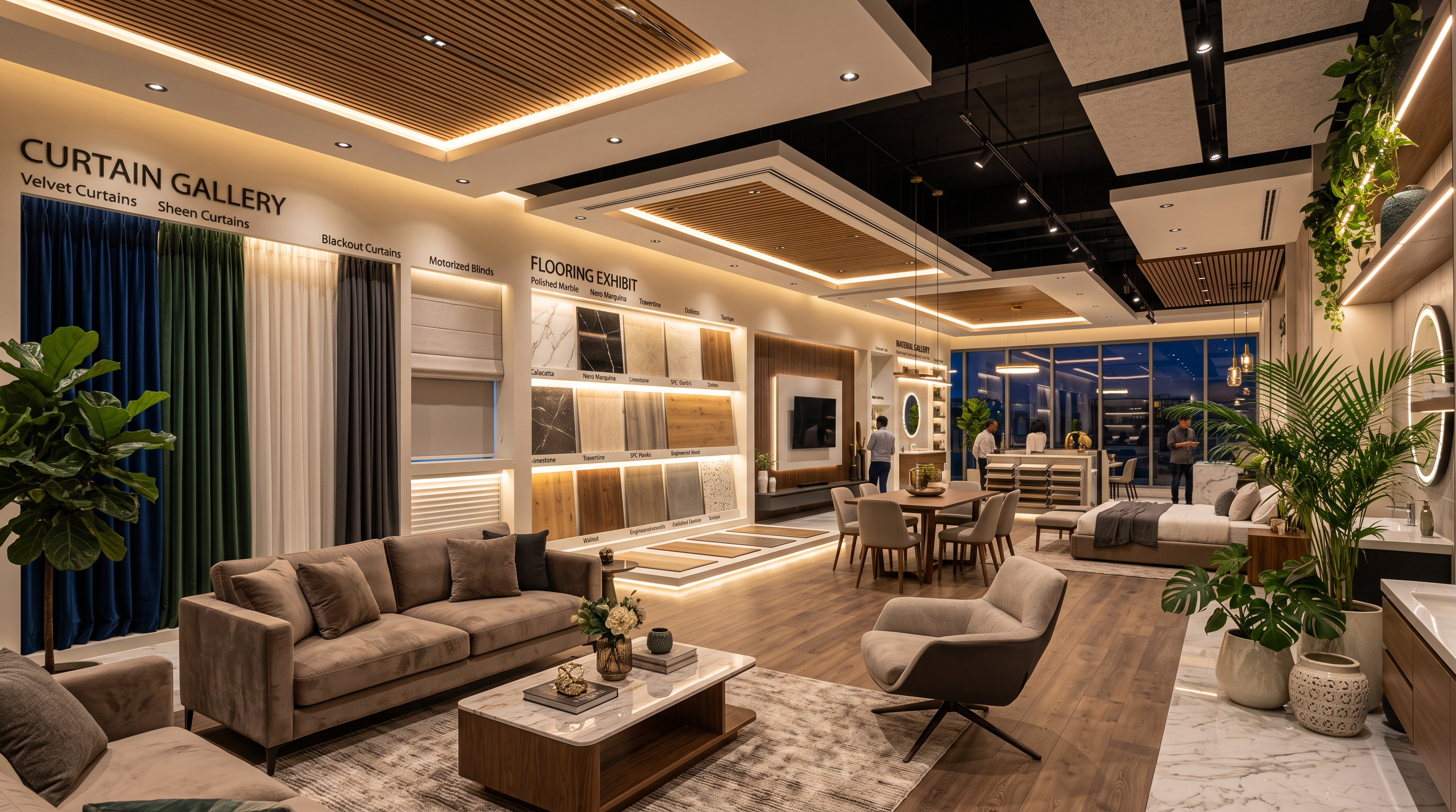 Premium interior construction materials