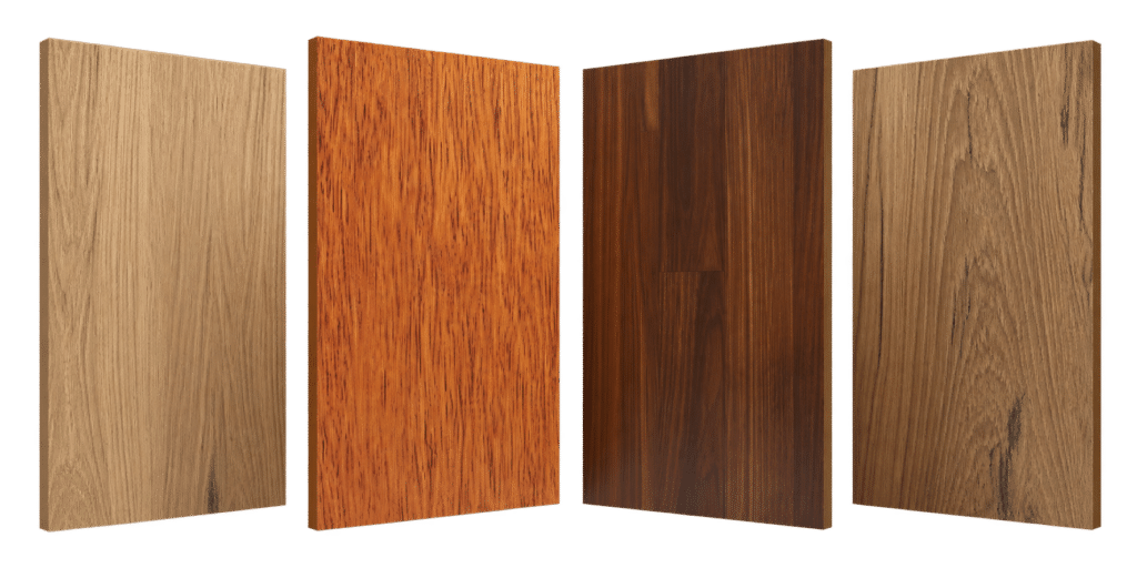 Four Wood Panels in Natural Tones
